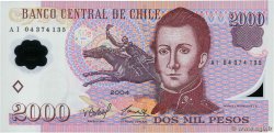 2000 Pesos CHILE  2004 P.160a UNC