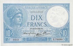 10 Francs MINERVE modifié FRANCIA  1940 F.07.18
