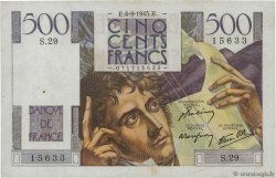 500 Francs CHATEAUBRIAND FRANCE  1945 F.34.02 VF-