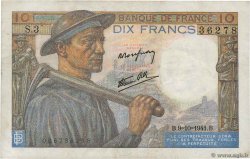 10 Francs MINEUR FRANKREICH  1941 F.08.02