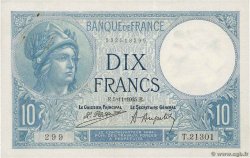 10 Francs MINERVE FRANKREICH  1925 F.06.09 VZ