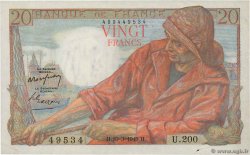 20 Francs PÊCHEUR FRANCE  1949 F.13.14 pr.SUP
