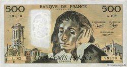 500 Francs PASCAL FRANCIA  1979 F.71.20A102 BC+