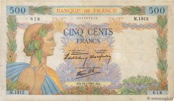 500 Francs LA PAIX FRANCE  1941 F.32.13 pr.TB
