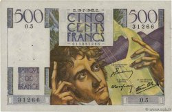 500 Francs CHATEAUBRIAND FRANKREICH  1945 F.34.01 SS