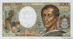 200 Francs MONTESQUIEU FRANCE  1981 F.70.01 pr.SUP