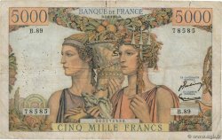 5000 Francs TERRE ET MER FRANCIA  1952 F.48.06
