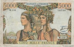 5000 Francs TERRE ET MER FRANCE  1952 F.48.07 pr.TB