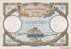 50 Francs LUC OLIVIER MERSON FRANCE  1929 F.15.03