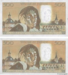 500 Francs PASCAL Consécutifs FRANCIA  1990 F.71.43 SPL+
