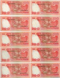 100 Rupiah Lot INDONÉSIE  1977 P.116 NEUF