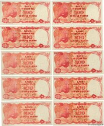 100 Rupiah Lot INDONESIEN  1984 P.122a ST