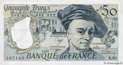 50 Francs QUENTIN DE LA TOUR FRANKREICH  1990 F.67.16 SS