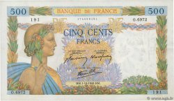 500 Francs LA PAIX FRANKREICH  1942 F.32.41