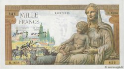 1000 Francs DÉESSE DÉMÉTER FRANKREICH  1942 F.40.09