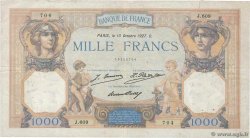 1000 Francs CÉRÈS ET MERCURE FRANCIA  1927 F.37.01
