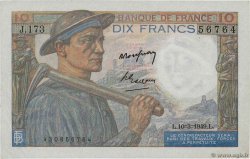 10 Francs MINEUR FRANCE  1949 F.08.20 TTB