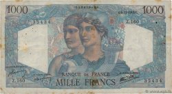 1000 Francs MINERVE ET HERCULE FRANCE  1945 F.41.09