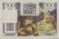 500 Francs CHATEAUBRIAND FRANKREICH  1946 F.34.04