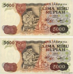 5000 Rupiah Consécutifs INDONESIEN  1980 P.120a ST