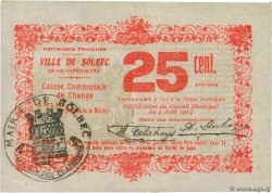 25 Centimes FRANCE regionalismo y varios Bolbec 1914 JP.76-011 EBC