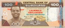 100 Emalangeni  Commémoratif SWAZILAND  2008 P.34 UNC
