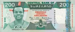 200 Emalangeni  Commémoratif SWASILAND  2008 P.35 ST