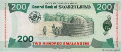 200 Emalangeni  Commémoratif SWAZILAND  2008 P.35 FDC