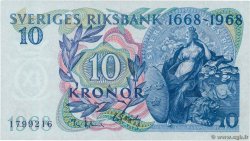 10 Kronor Commémoratif SUÈDE  1968 P.56a UNC-