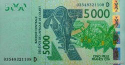5000 Francs WEST AFRICAN STATES  2003 P.417Da