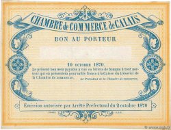 5 Francs Non émis FRANCE regionalism and various Calais 1870 JER.62.11A