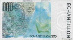 200 Francs EIFFEL, type Ravel Échantillon FRANCE Regionalismus und verschiedenen  1992  ST
