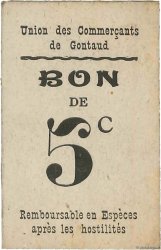 5 Centimes FRANCE Regionalismus und verschiedenen Gontaud 1914 JP.47-101