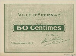 50 Centimes FRANCE Regionalismus und verschiedenen Epernay 1914 JP.51-15