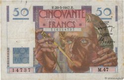 50 Francs LE VERRIER FRANKREICH  1947 F.20.07