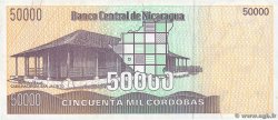 50000 Cordobas NICARAGUA  1989 P.161 MBC