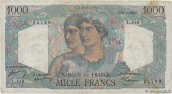 1000 Francs MINERVE ET HERCULE FRANKREICH  1948 F.41.22