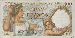 100 Francs SULLY FRANCE  1939 F.26.09 VF-