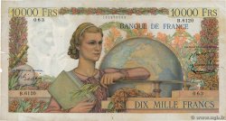 10000 Francs GÉNIE FRANÇAIS FRANKREICH  1954 F.50.69