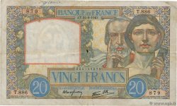 20 Francs TRAVAIL ET SCIENCE FRANCIA  1940 F.12.06 MB