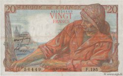 20 Francs PÊCHEUR FRANKREICH  1949 F.13.14 SS