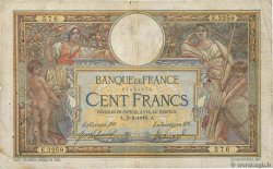 100 Francs LUC OLIVIER MERSON sans LOM FRANCIA  1916 F.23.08