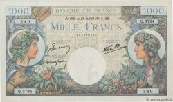 1000 Francs COMMERCE ET INDUSTRIE FRANCIA  1944 F.39.11 EBC