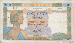 500 Francs LA PAIX FRANCIA  1940 F.32.01