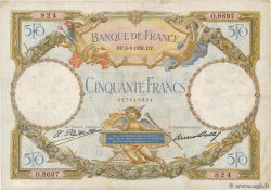50 Francs LUC OLIVIER MERSON type modifié FRANKREICH  1931 F.16.02 S