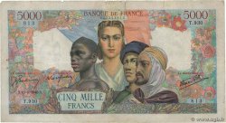 5000 Francs EMPIRE FRANÇAIS FRANCIA  1945 F.47.39 q.MB