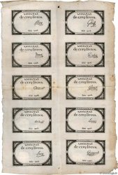 5 Livres Planche FRANCIA  1793 Ass.46a-p