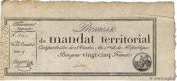 25 Francs avec série FRANKREICH  1796 Ass.59b SS