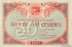 50 Centimes FRANCE Regionalismus und verschiedenen Nantes 1918 JP.088.16 fST+