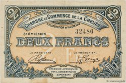 2 Francs FRANCE regionalism and miscellaneous Guéret 1917 JP.064.15 VF